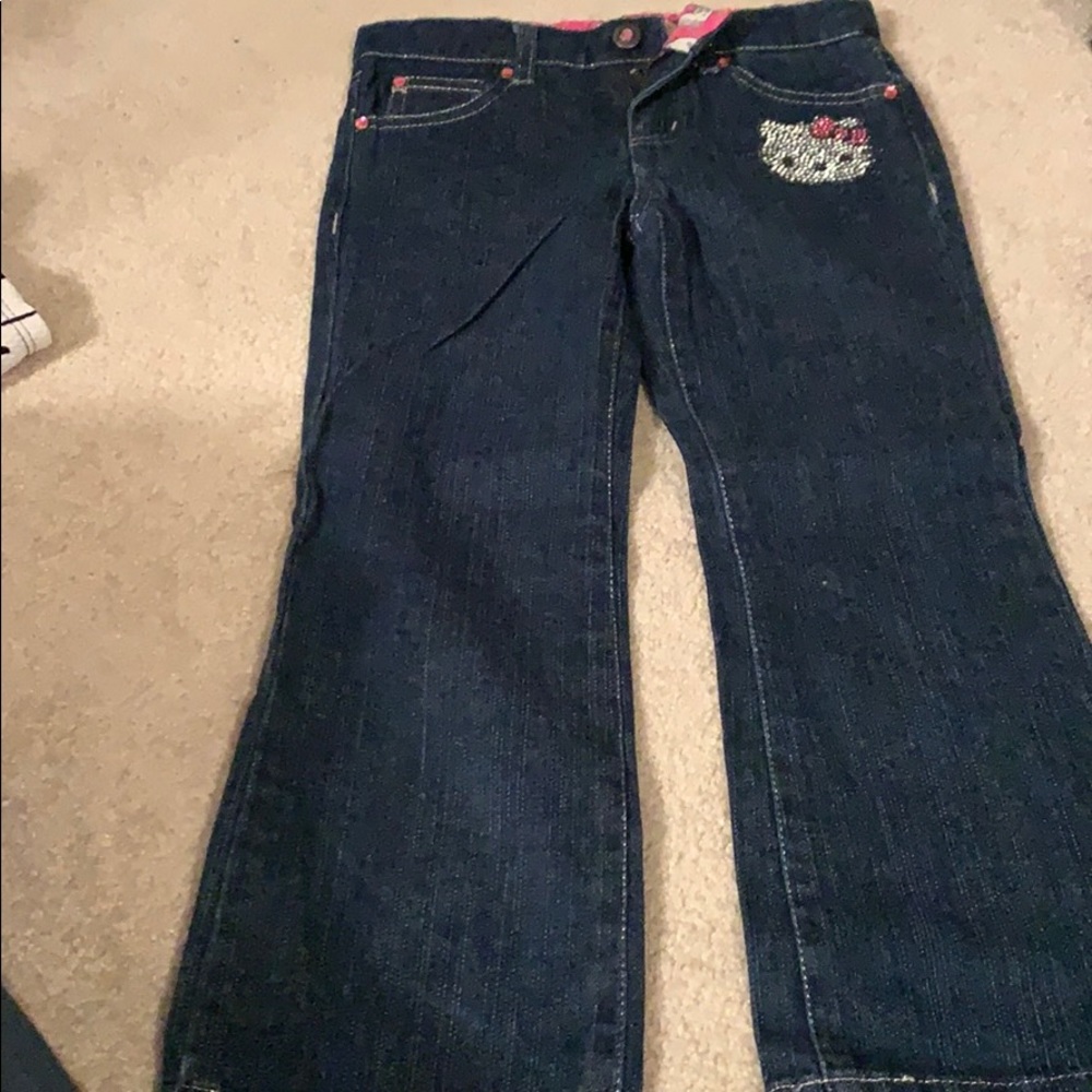 Kid size hello kitty jeans